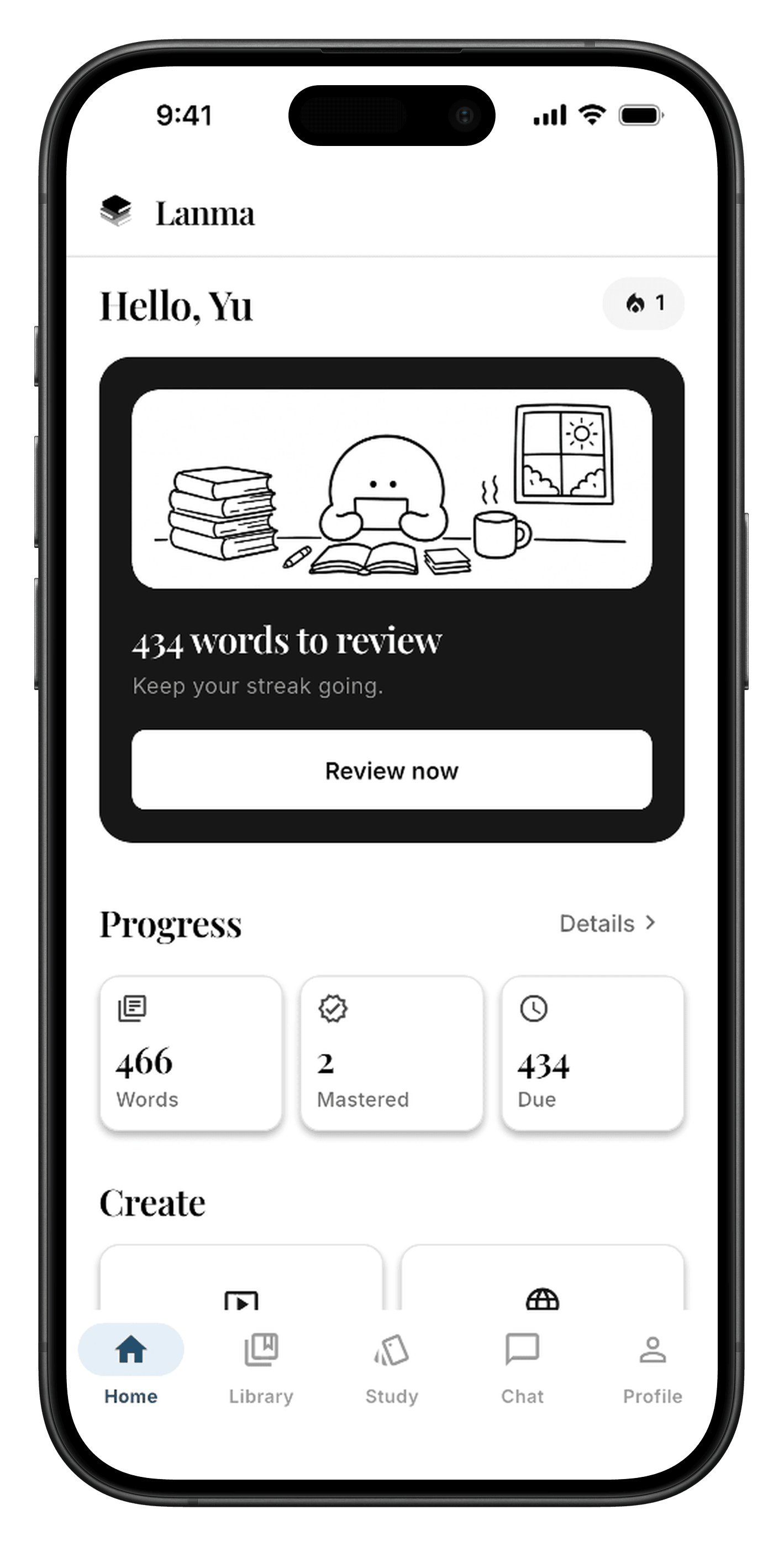 Spaced repetition progress and mastery levels